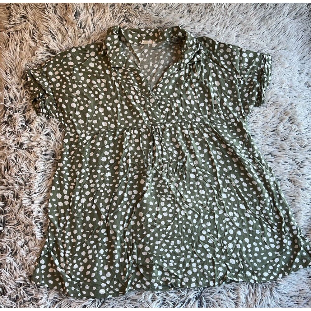 Kori Women's Blouse ‎ Babydoll Bohemian Cottage Core Size Medium